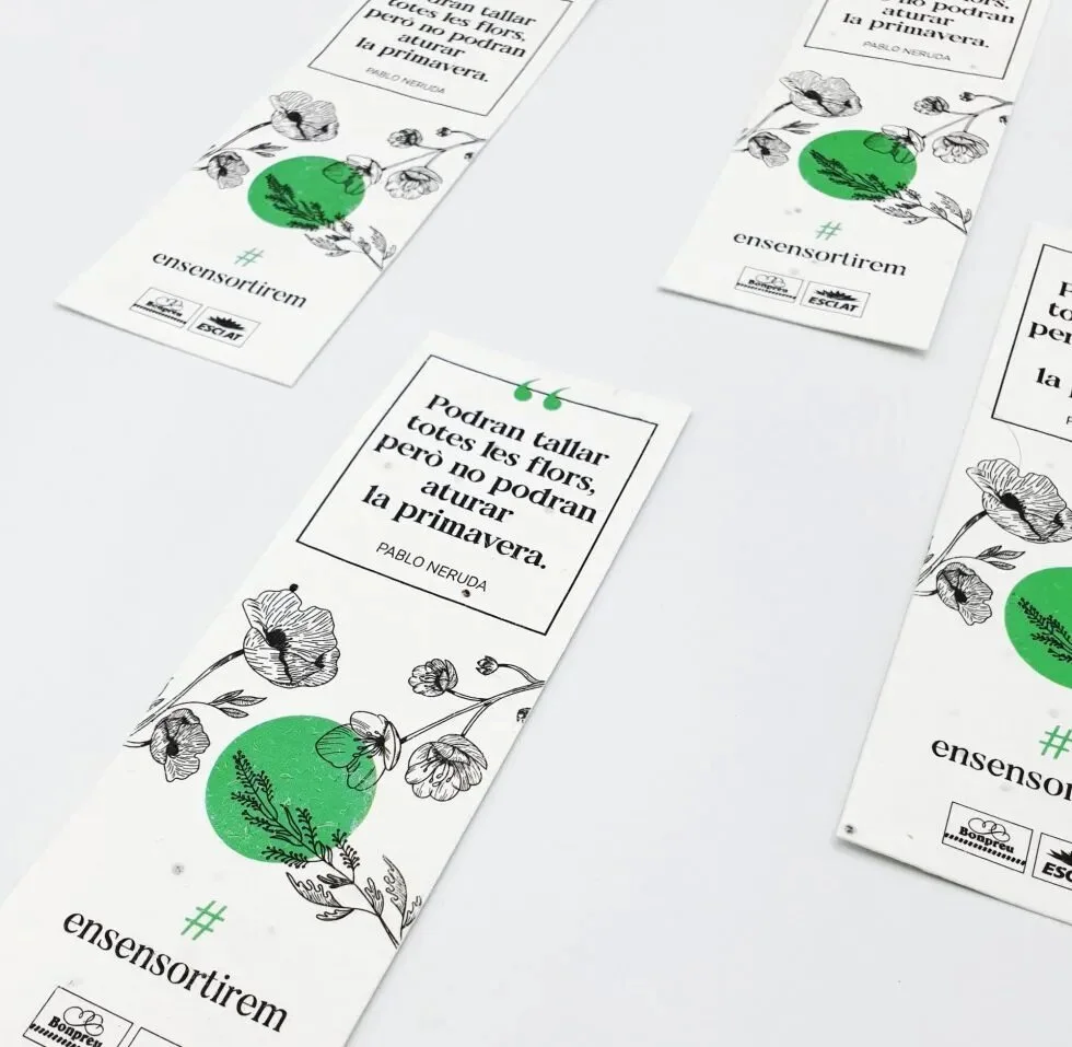 marcapáginas plantable de Bonpreu