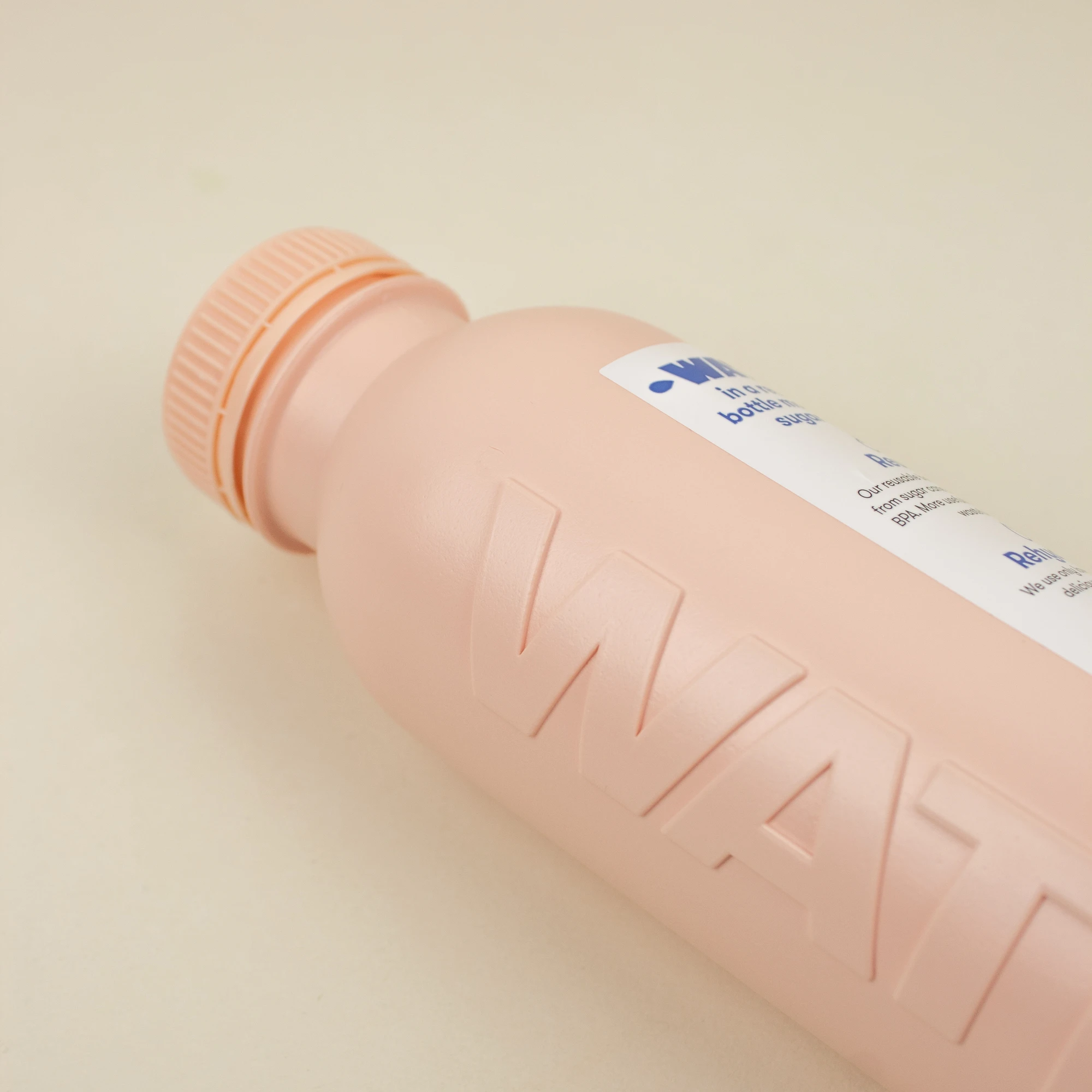 Botella rosa de caña de azúcar personalizada