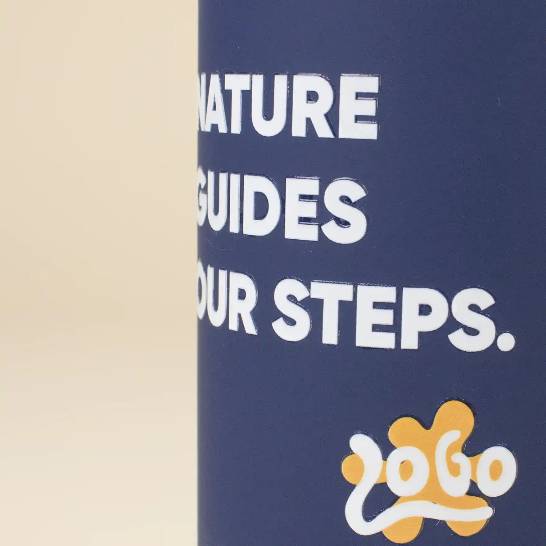 Botella de acero inoxidable 750ml BALANCE Botella de acero inoxidable 750ml color azul detalle logo