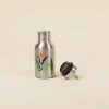 botella acero inoxidable 500 ml personalizada abierta tapón fondo beige