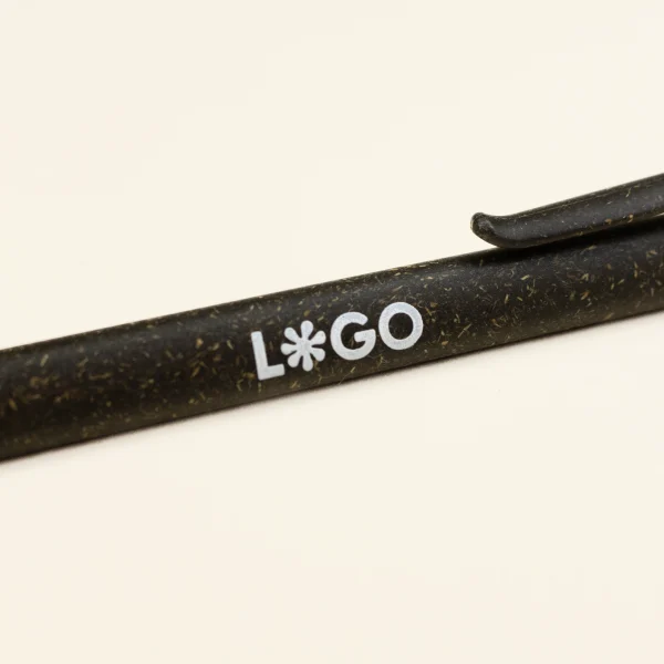 bolígrafo bioplástico de césped serigrafía logo