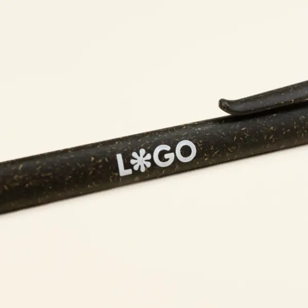 bolígrafo bioplástico de césped serigrafía logo