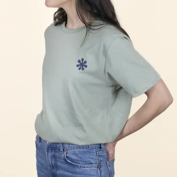 camiseta personalizada verde Lateral Chica