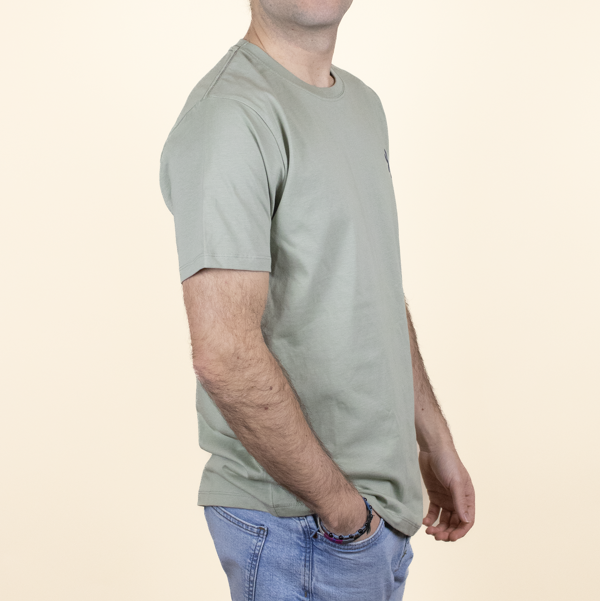 camiseta personalizada verde Lateral Chico