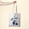 Bolsas de algodón personalizadas colgada mano