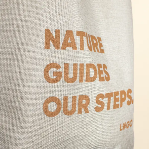 Bolsas de cáñamo personalizadas detalle