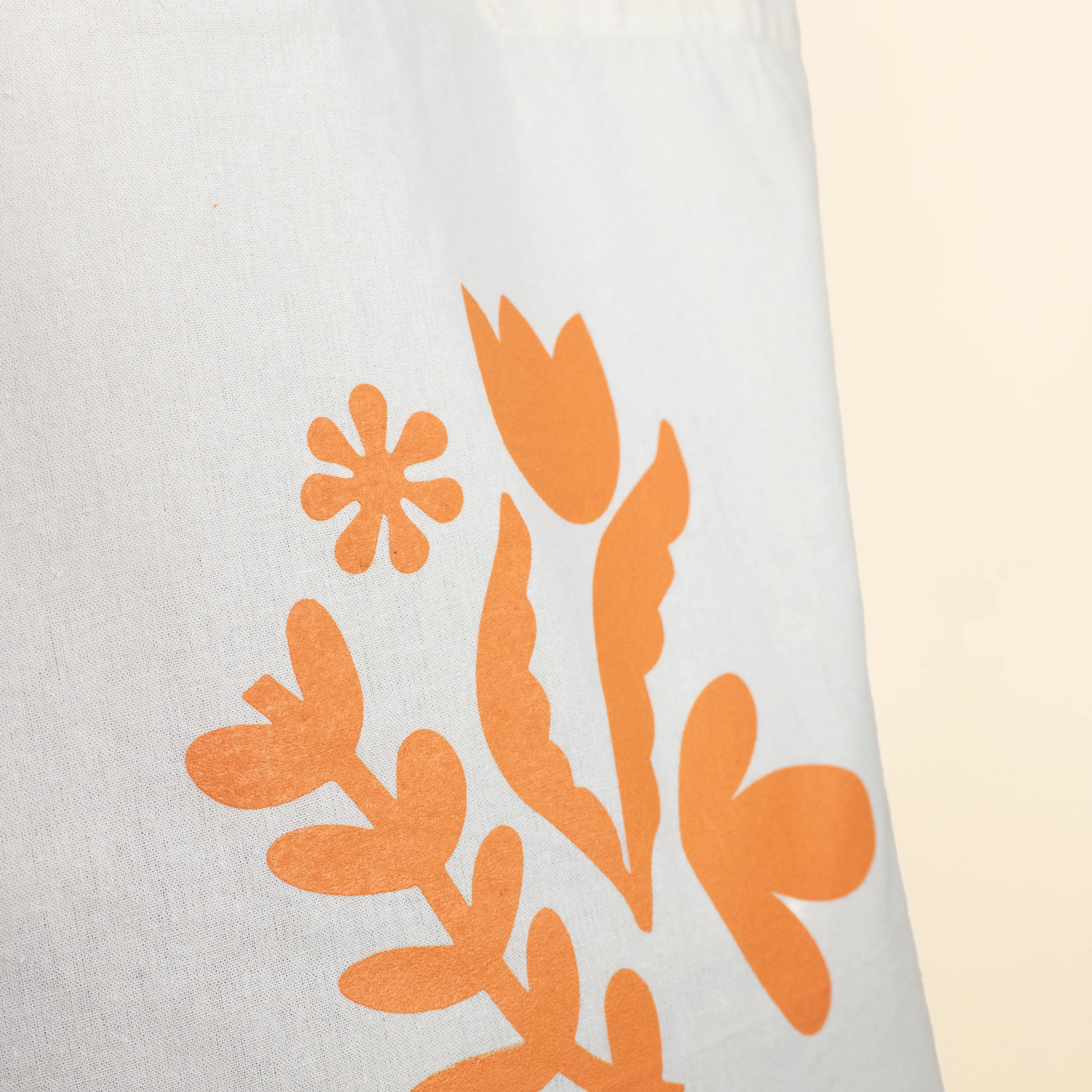 Personalised cotton tote bag NATA 140 Bolsa de algodón personalizada con logo naranja