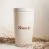 taza termo personalizada con logo fondo beige