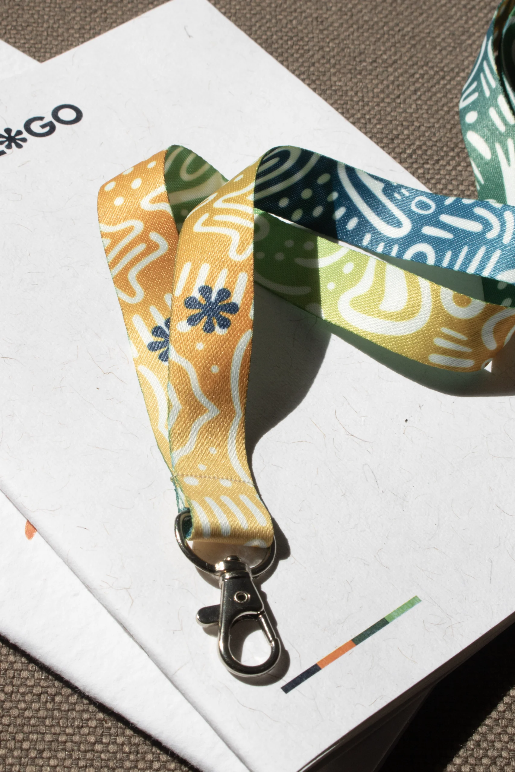 Lanyard personalisé en rPET COLLIN 1 Lanyards RPET personalizado a todo color