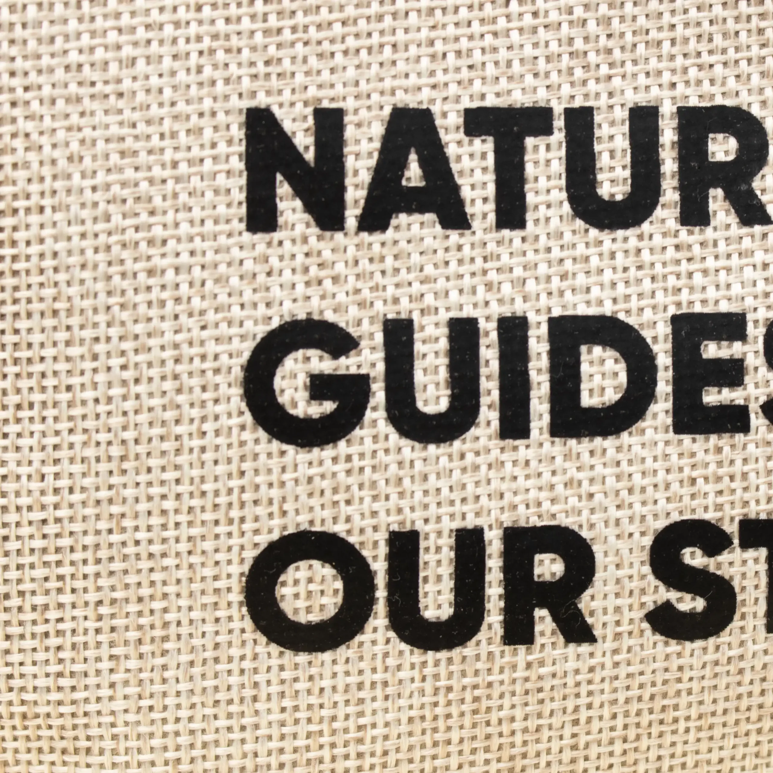 Neceser algodón personalizado con texto negro