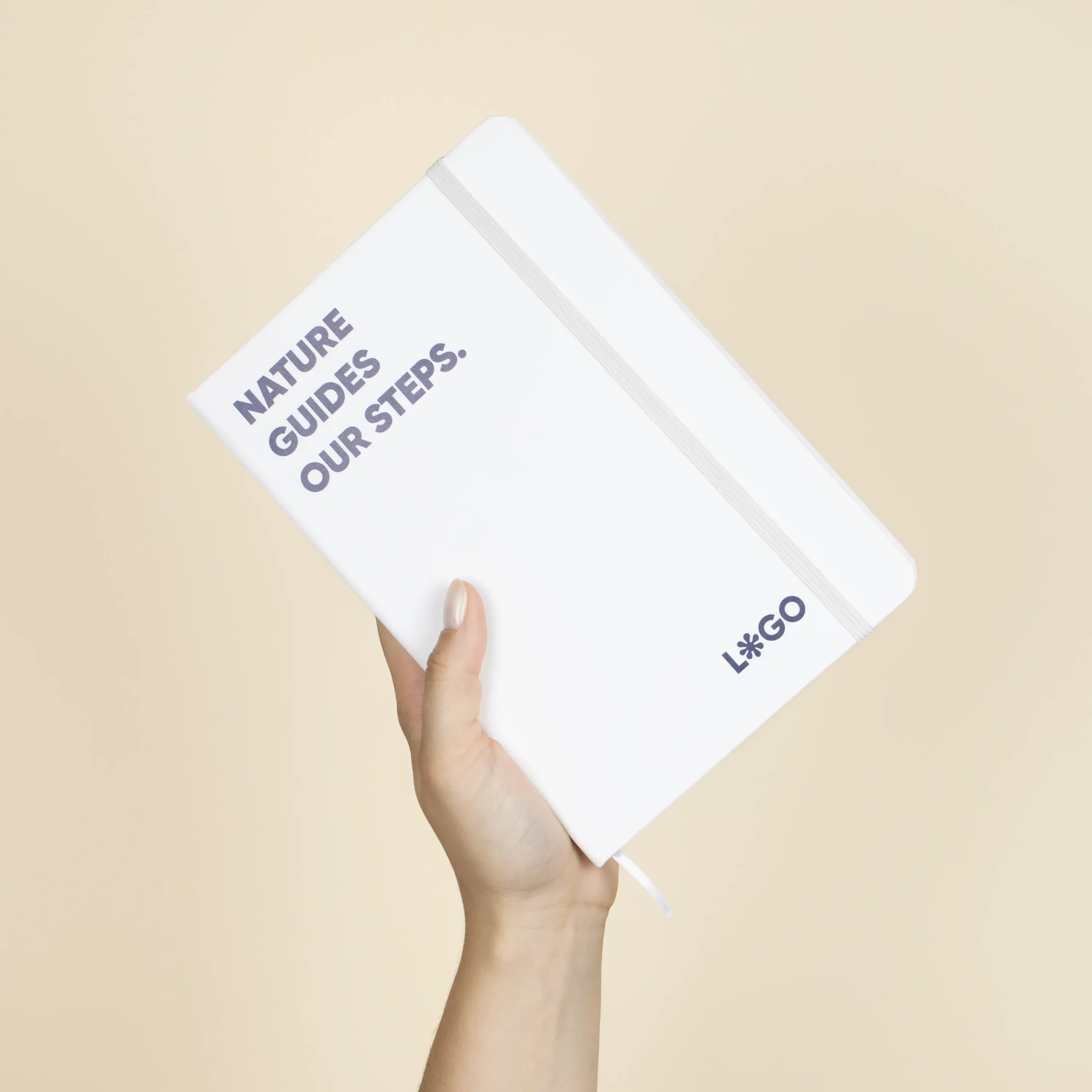 Carnet recyclé avec fermeture élastique noir
