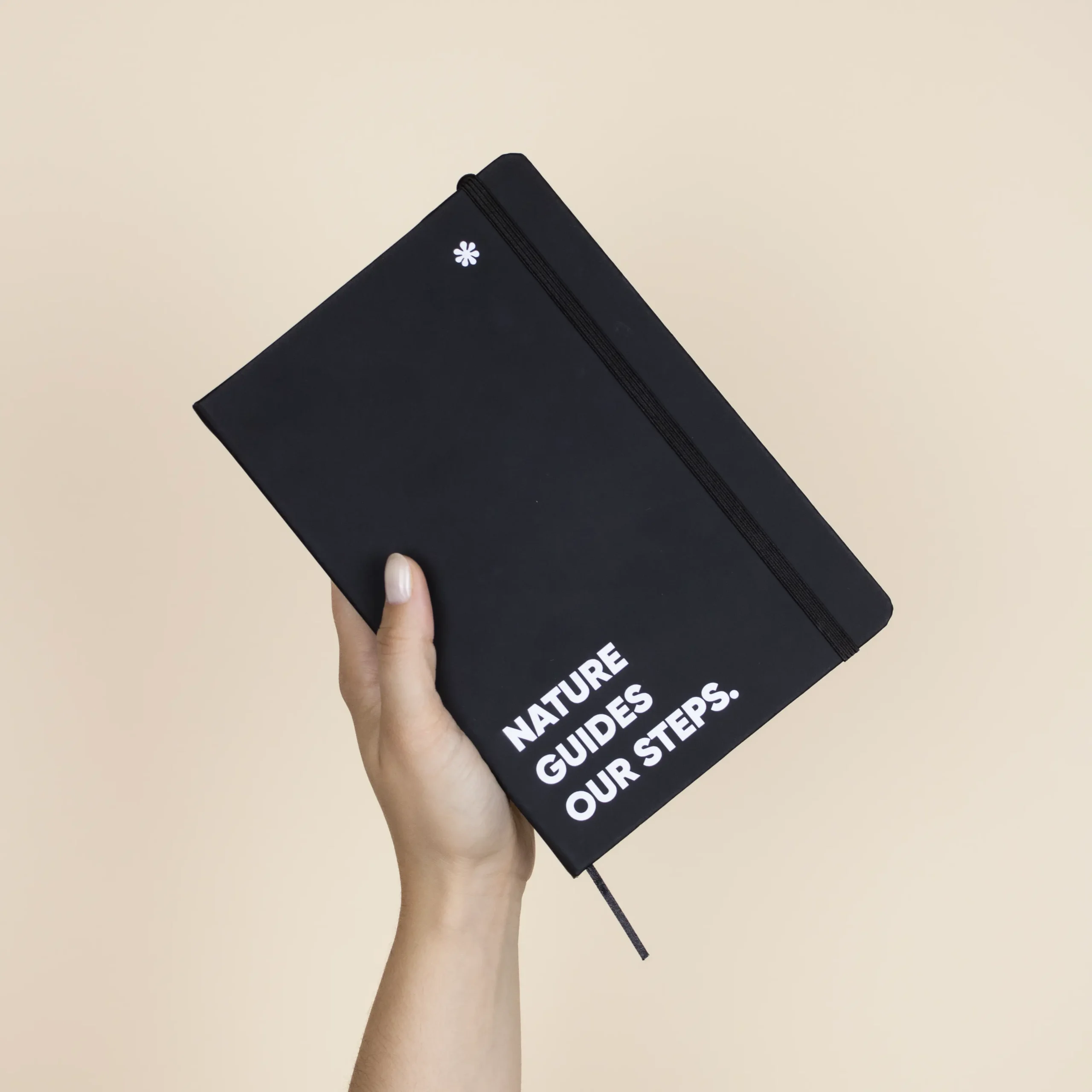 Carnet recyclé avec fermeture élastique noir