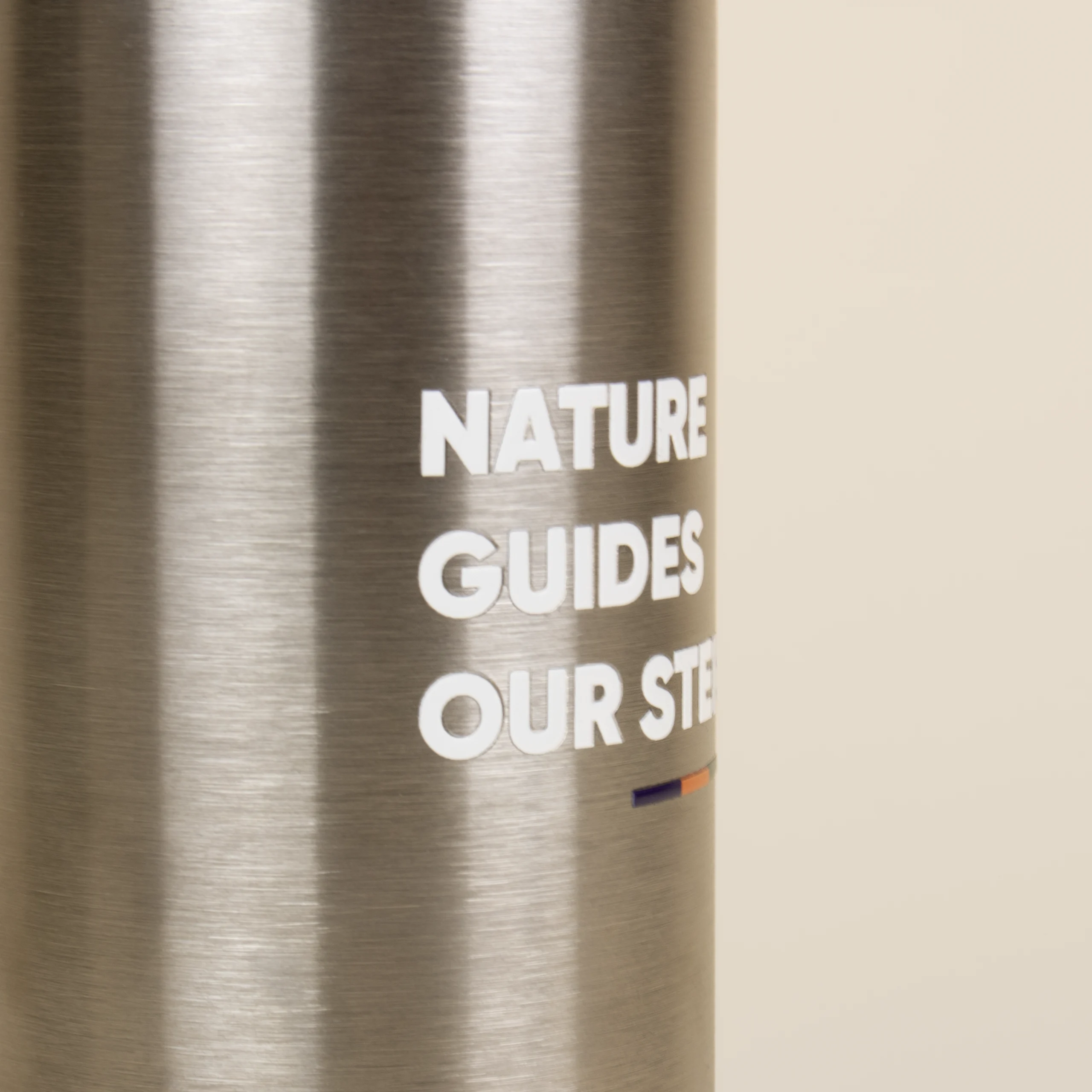 Botella acero inoxidable 1 litro personalizada logo blanco