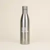 Botella acero inoxidable 1 litro personalizada frontal fondo beige
