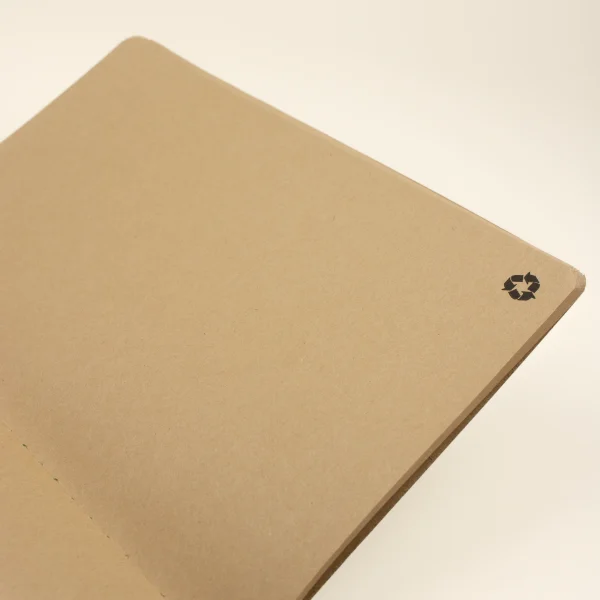 Interior cuaderno reciclado personalizado