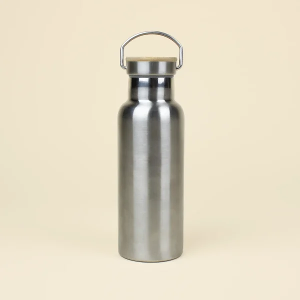 Botella térmica acero inoxidable 500ml fondo beige