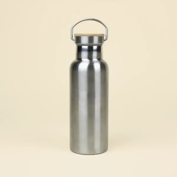 Botella térmica acero inoxidable 500ml fondo beige
