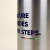 Botella térmica acero 500 ml personalizada detalle texto azul