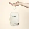 Riñonera portamóvil personalizada beige modelo mano