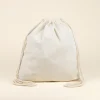 Mochila cuerdas personalizada tipo saco color beige