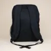 Mochila corporativa personalizada negra trasera fondo beige