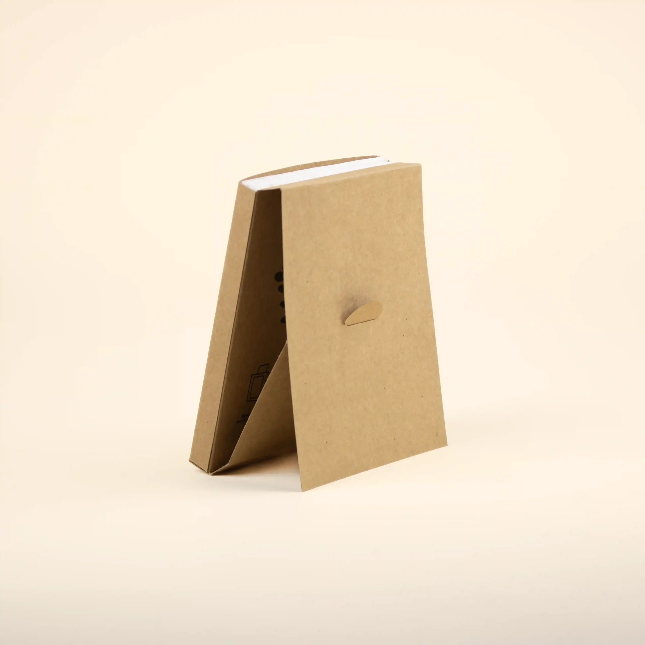 Calendario de semillas BOXE KRAFT Trasera abierta Trasera abierta de un calendario de semillas en estuche kraft personalizado