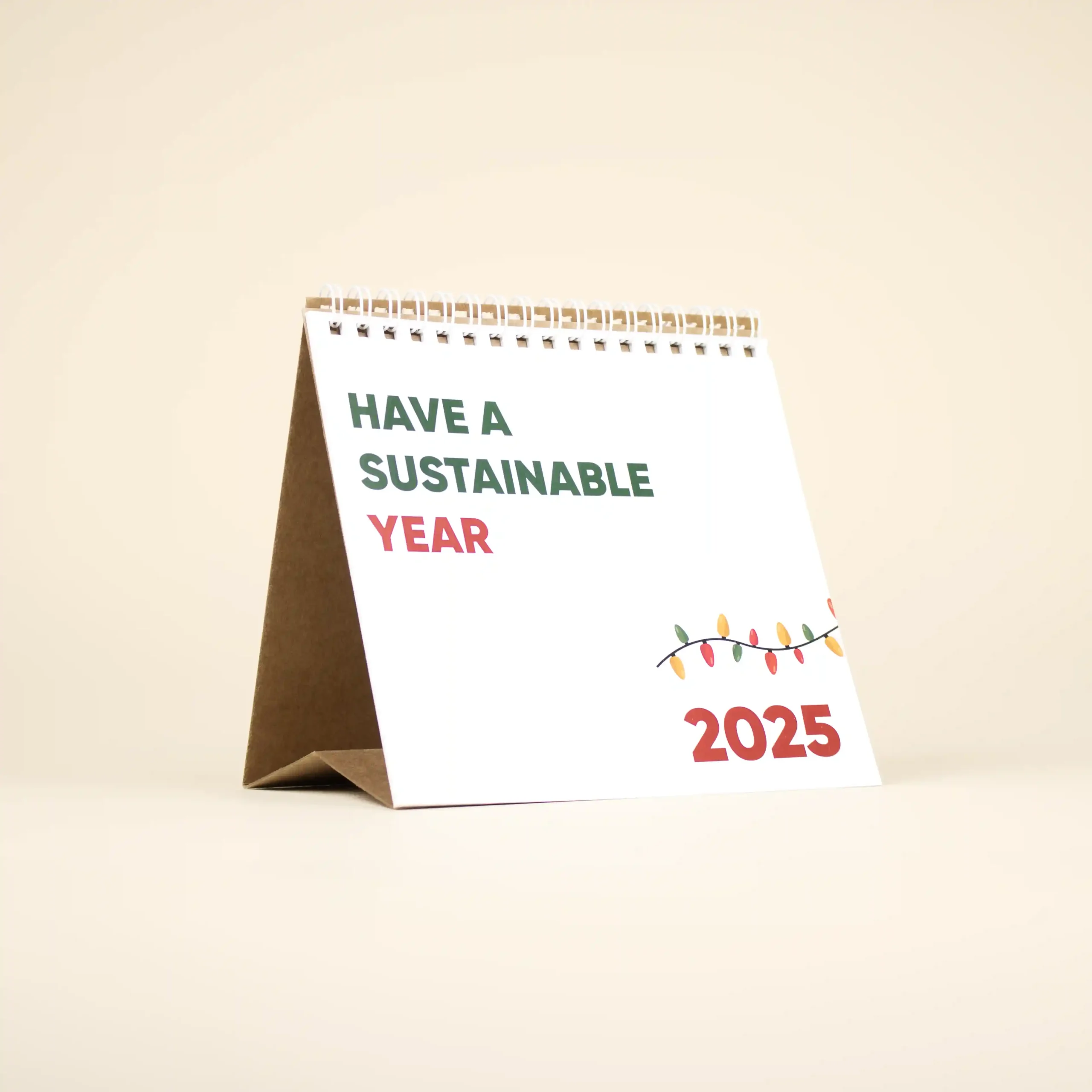 Calendario ecológico personalizado para regalo de empresa de Navidad