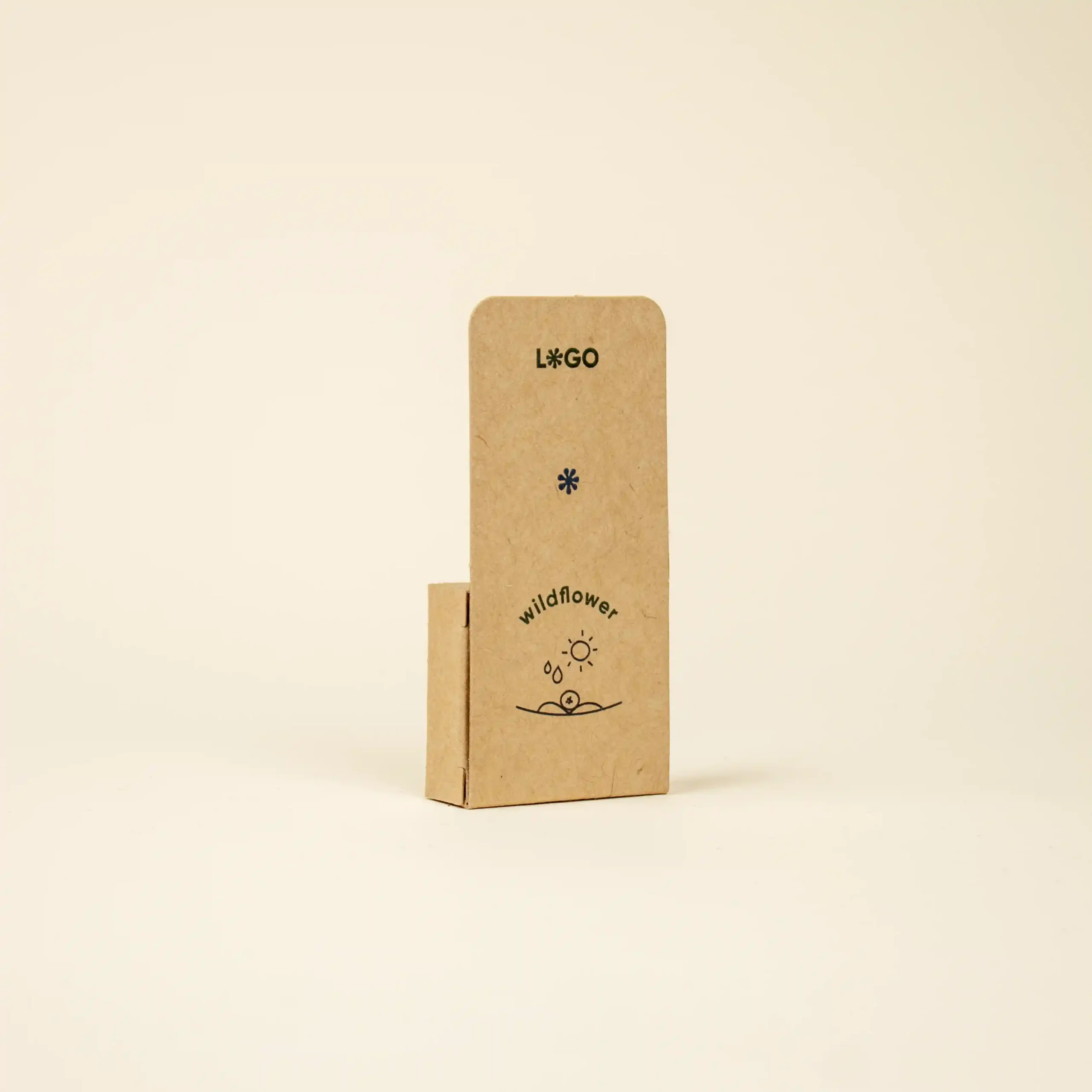 Bombas de semillas BLOOM KRAFT Bomba de semillas dentro de un packaging de cartón kraft personalizado