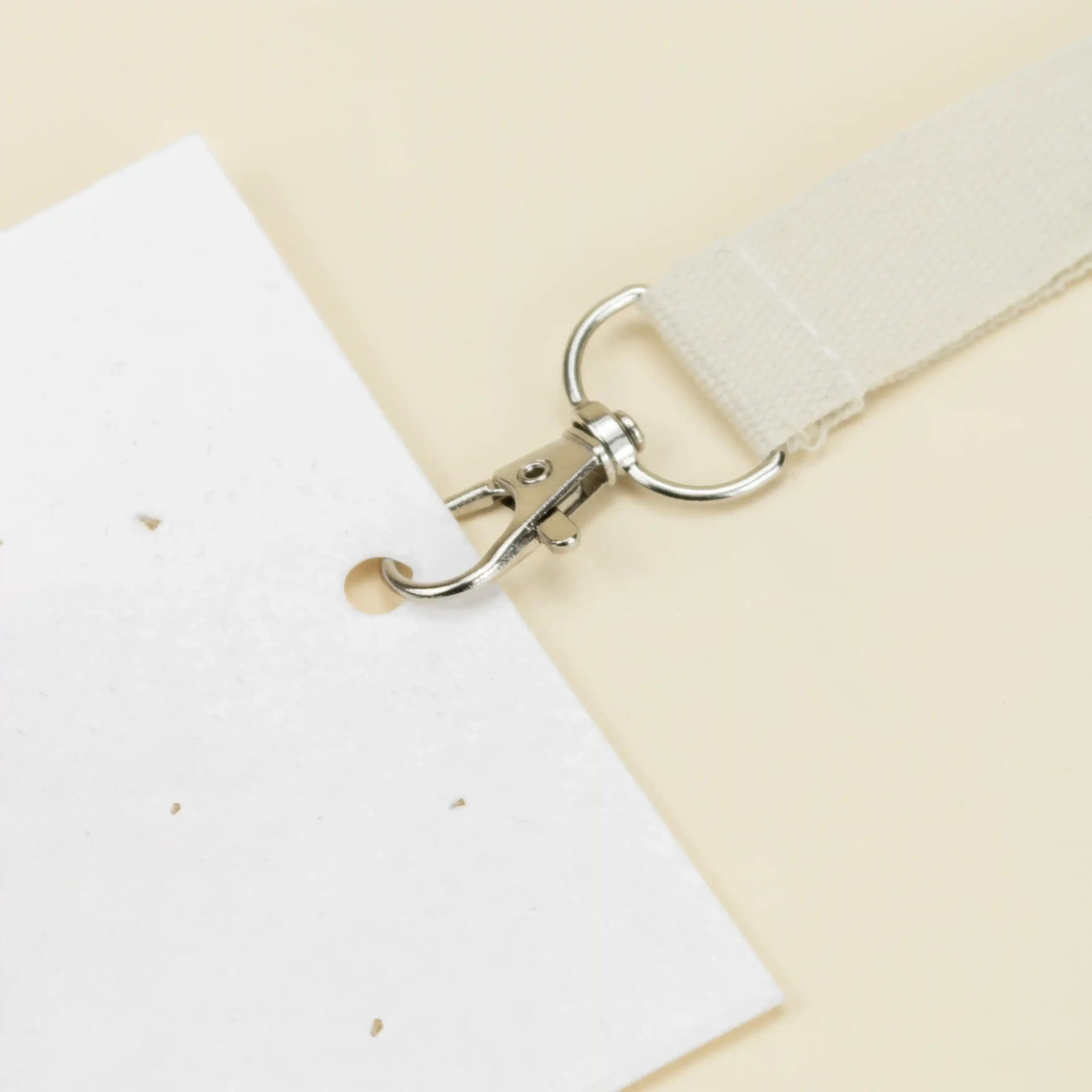 Kit A: Acreditación plantable + Lanyard LANNY Acreditación con lanyard de algodón