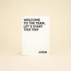 Cuaderno plantable blanco personalizado