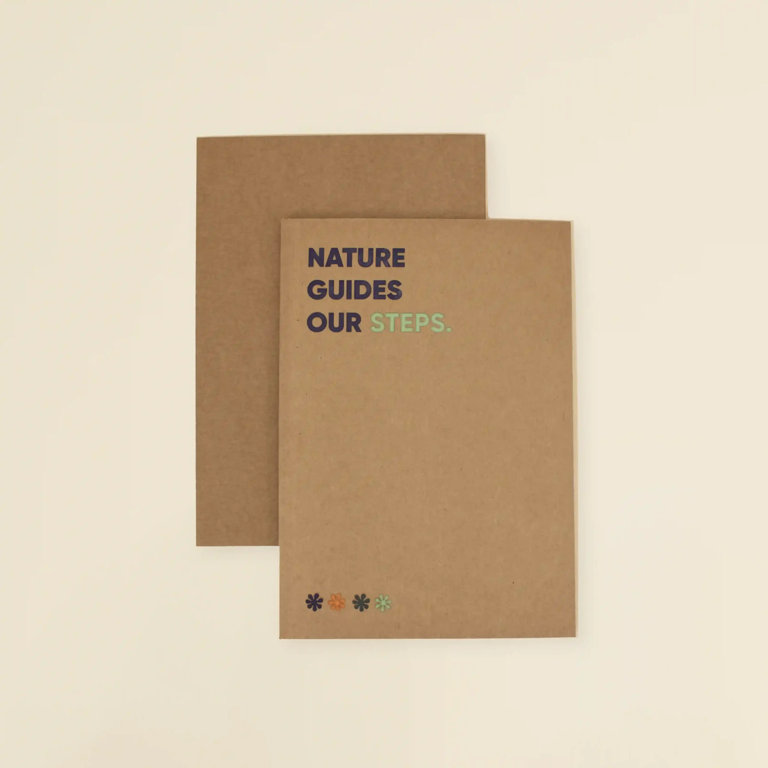 Carnet écologique KLAAS Cuaderno ecológico kraft personalizado, delantera y trasera