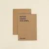 Cuaderno plantable kraft personalizado, delantera y trasera
