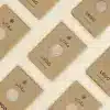 jabones artesanales dentro de cajas kraft marrones personalizadas