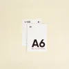 Dos tarjetas A6 impresas en papel ecológico de algodón