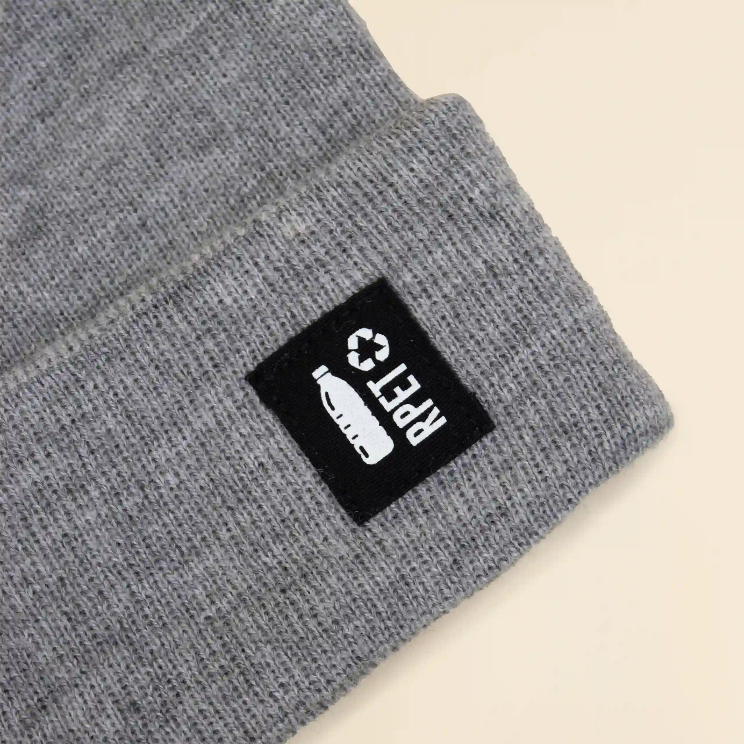 Gorro TOGO Etiqueta rPET en gorro gris ecológico personalizado