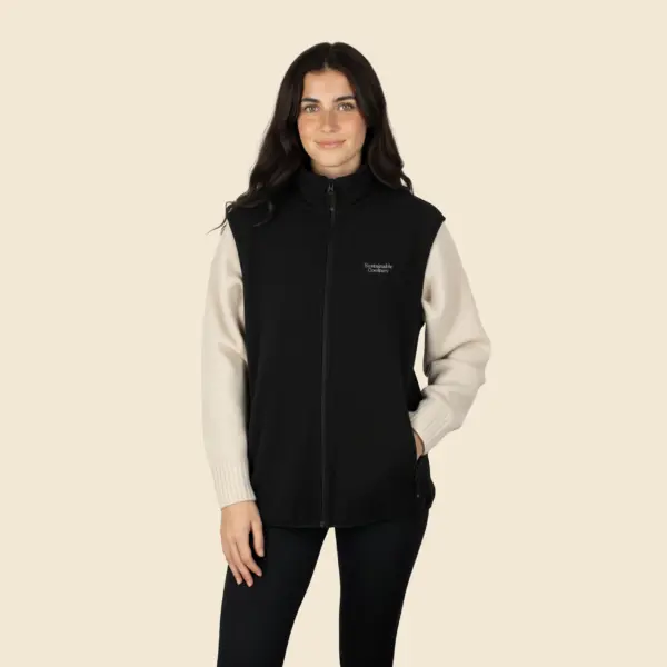 Fleece vest with logo for companies - Sheedo Studio