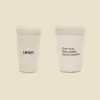Vaso take away RIZO PLUS Dos vasos take away con tapa personalizados