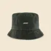 Gorro bucket con logo TULUM Gorro bucket con logo , efecto desteñido. De corte Bob. Con personalización a todo color. De color verde.