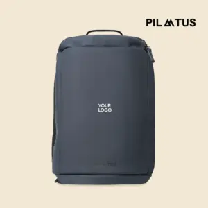Mochila de diario de la marca Pilatus , de color azul marino y con personalización a 1 tinta.