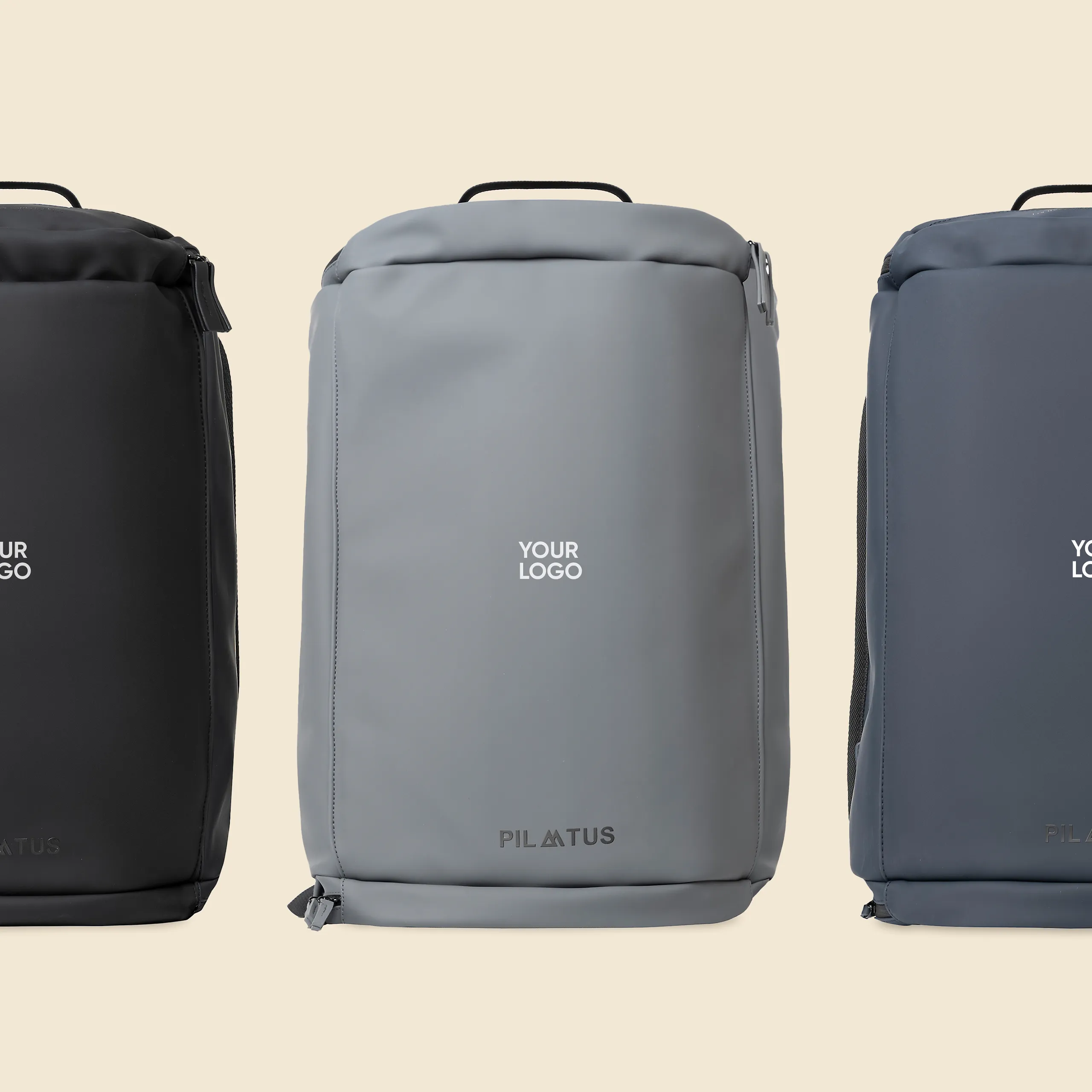 Mochila diaria - Pilatus Explore Mochila de diario de la marca Pilatus , de color azul marino, gris y negro. Con personalización a 1 tinta.