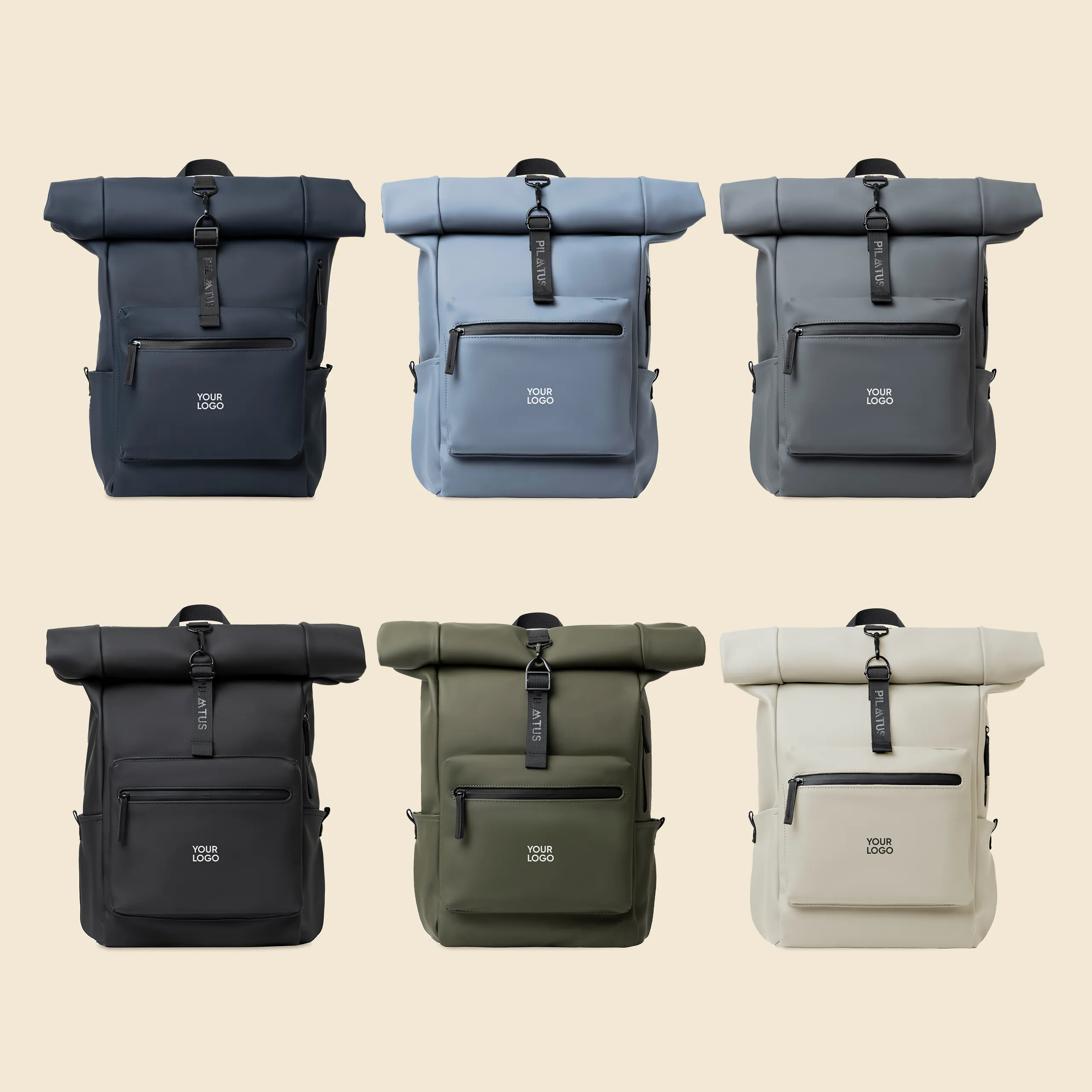 Mochila urbana - Pilatus Urban Mochila urbana y enrollable de la marca Pilatus , de color azul, verde, azul marino , gris , beige y negro. Con personalización a 1 tinta.